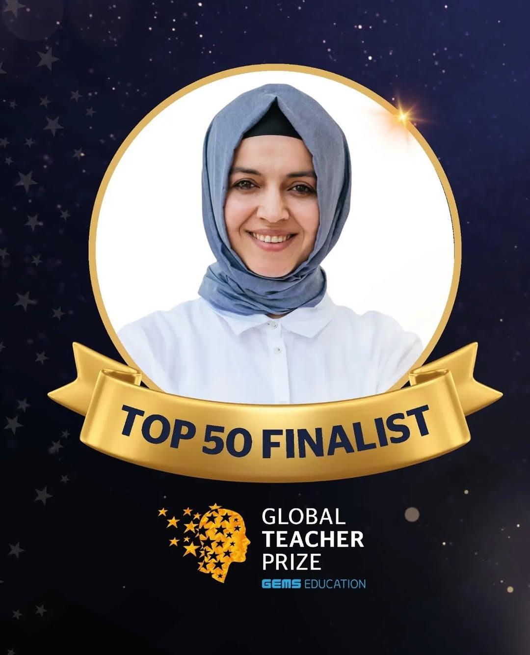 Rumeysa Çevlik 89 Ülkeden 5800 öğretmenin bulunduğu Global Teacher Prize yarışmasında ilk 50 finalistten biri oldu.