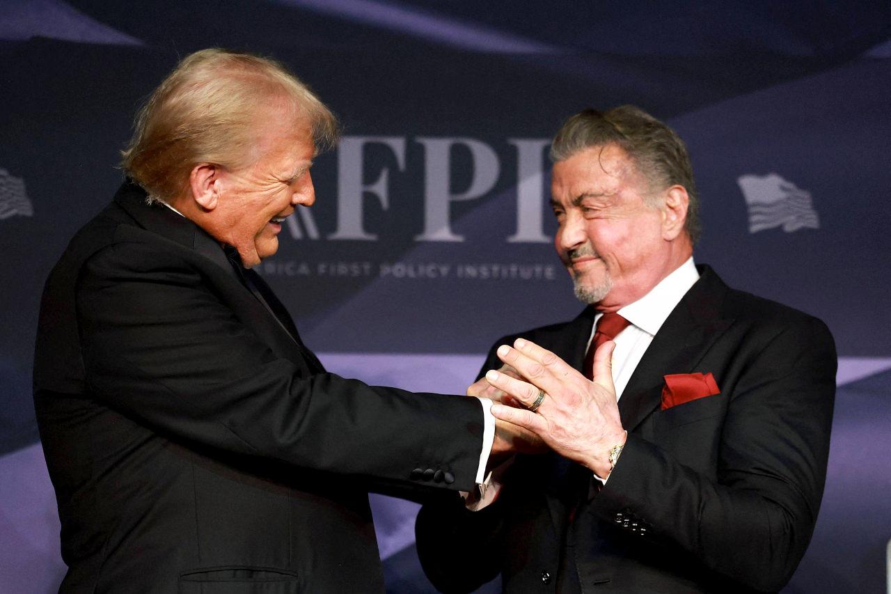 Donald Trump ve Slyvester Stallone