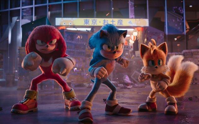 Kirpi Sonic 3 filminden bir sahne görüntüsü