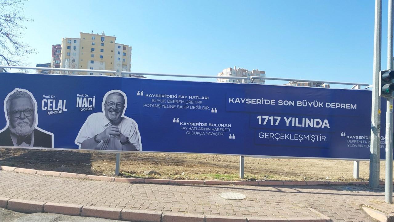 Naci Görür'ün tepki gösterdiği reklam afişi