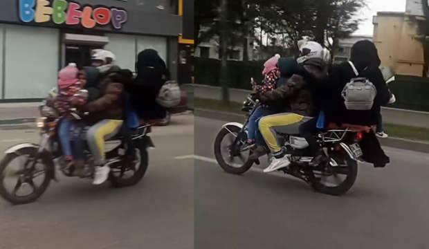 Görüntüler Bursa'dan: 6 kişi bindiler!