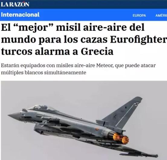 İspanyol gazetesi La Razón'a göre Türkiye, 40 adet Eurofighter Typhoon tedarikini iki aşamada gerçekleştirecek.