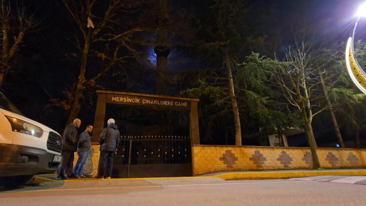 Şüphelinin bulunduğu cami.