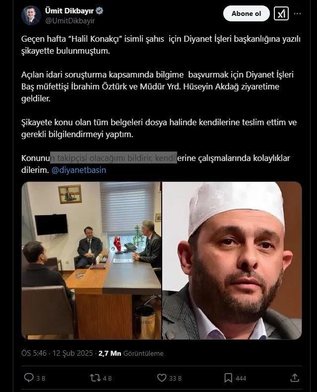 Ümit Dikbayır'ın paylaşımı