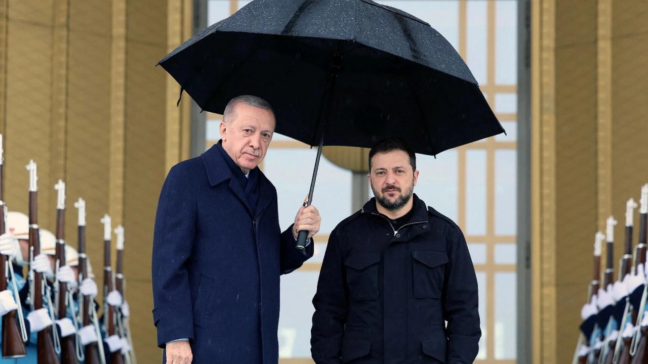 Recep Tayyip Erdoğan ve Volodmir Zelenski Beştepe'de görüştü (18.02.2025)