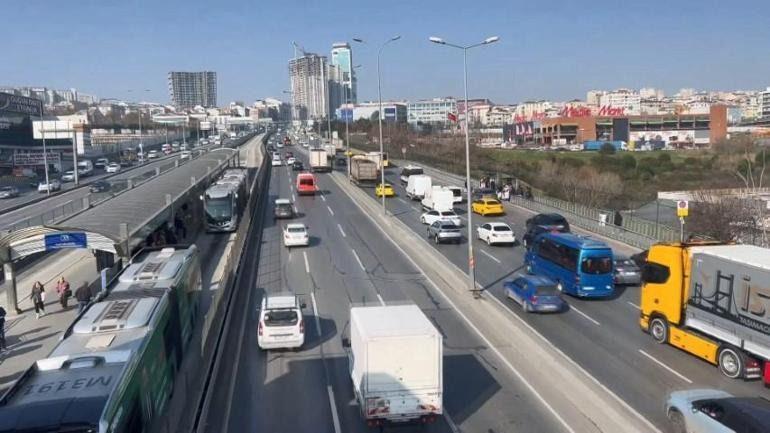 Müdahale sonrası trafiğin normale döndüğü anlar