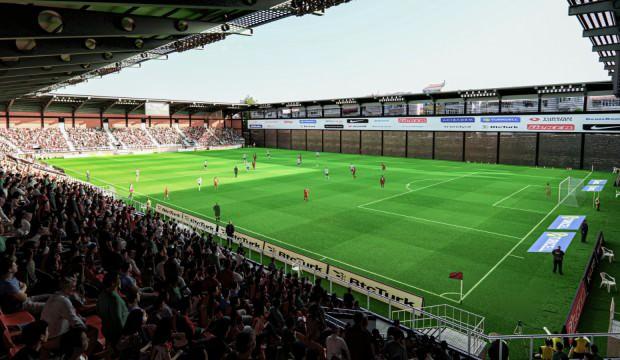 Şehrin g&ouml;beğinde 'Premier Lig' esintileri sunan bir stadyum: İlk g&ouml;r&uuml;nt&uuml;ler geldi