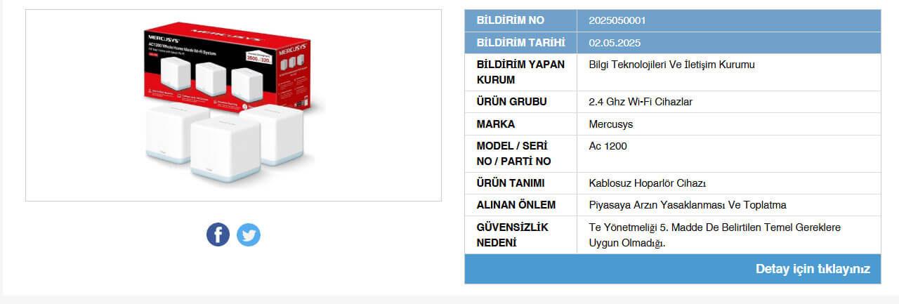 BTK ve Ticaret Bakanlığı'nın yayımladığı güvenlik açığı olan hoparlör modeli