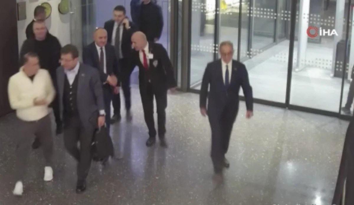 Korumaları kamera bantlayan Ekrem İmamoğlu'nun otele girdiği görüntü