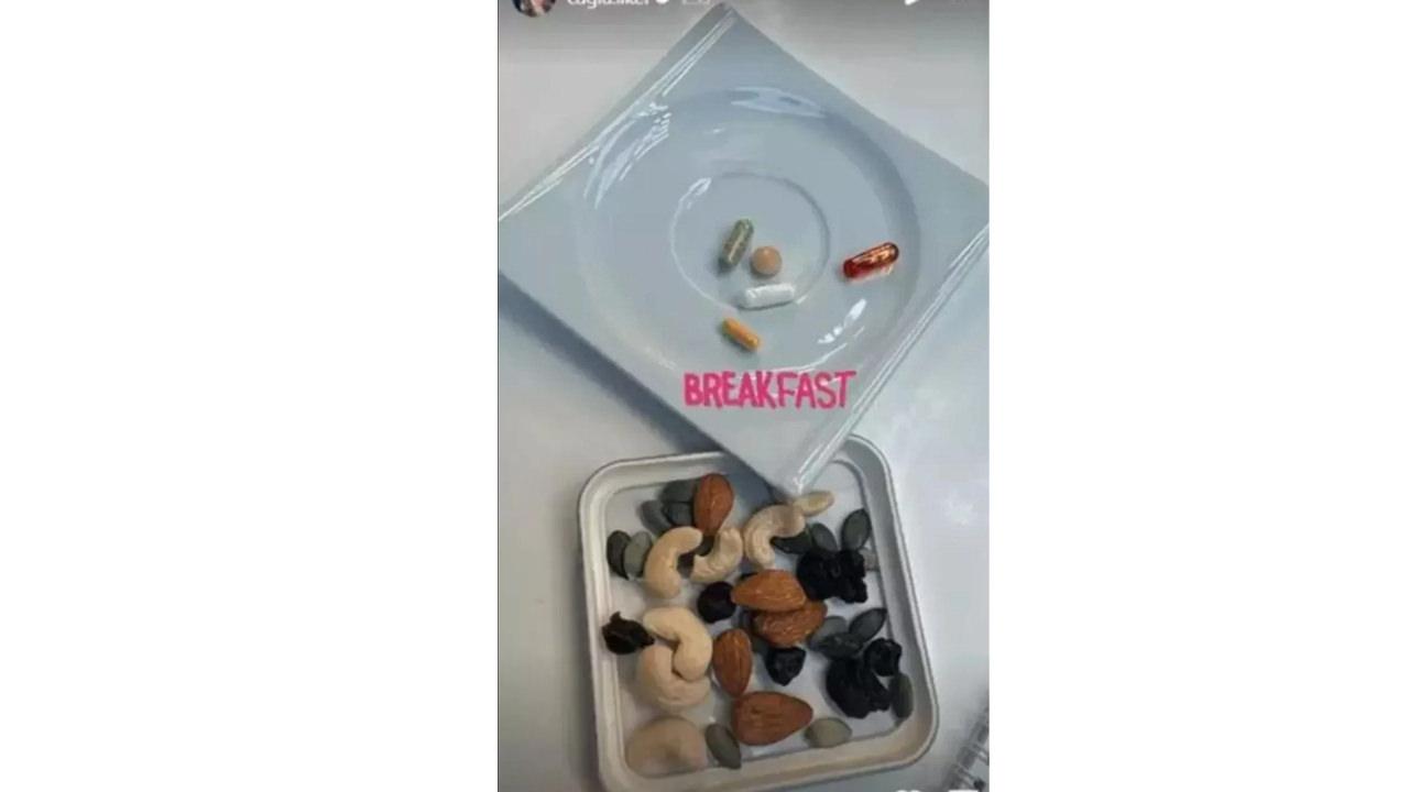 Çağla Şıkel'in kahvaltı tabağı