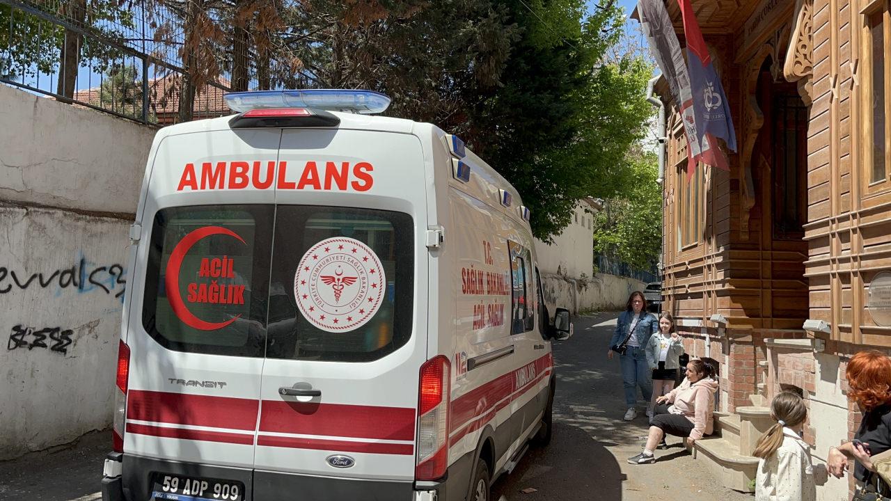Köpeğin kadına saldırdığı yer ve sağlık ekiplerinin müdahalesi