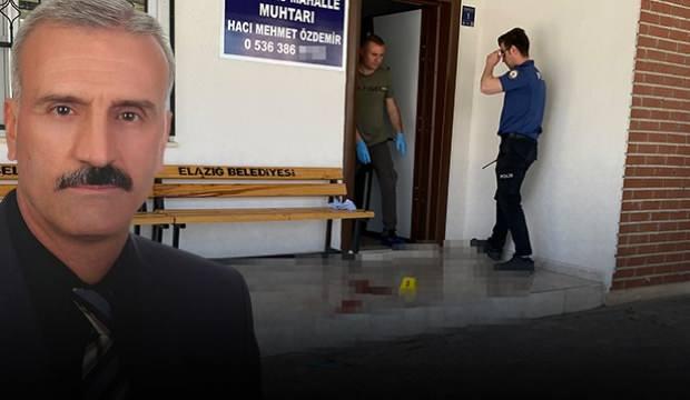 Elazığ'da korkunç olay: Mahalle muhtarına kurşun yağdırdı!