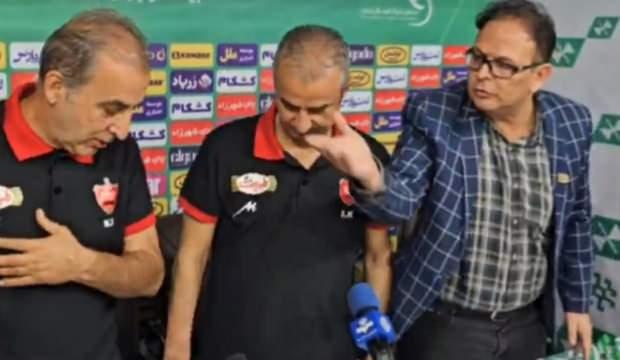 İran, İsmail Kartal'ı konuşuyor! Resmen &ccedil;ıldırdı, basın toplantısını terk etti