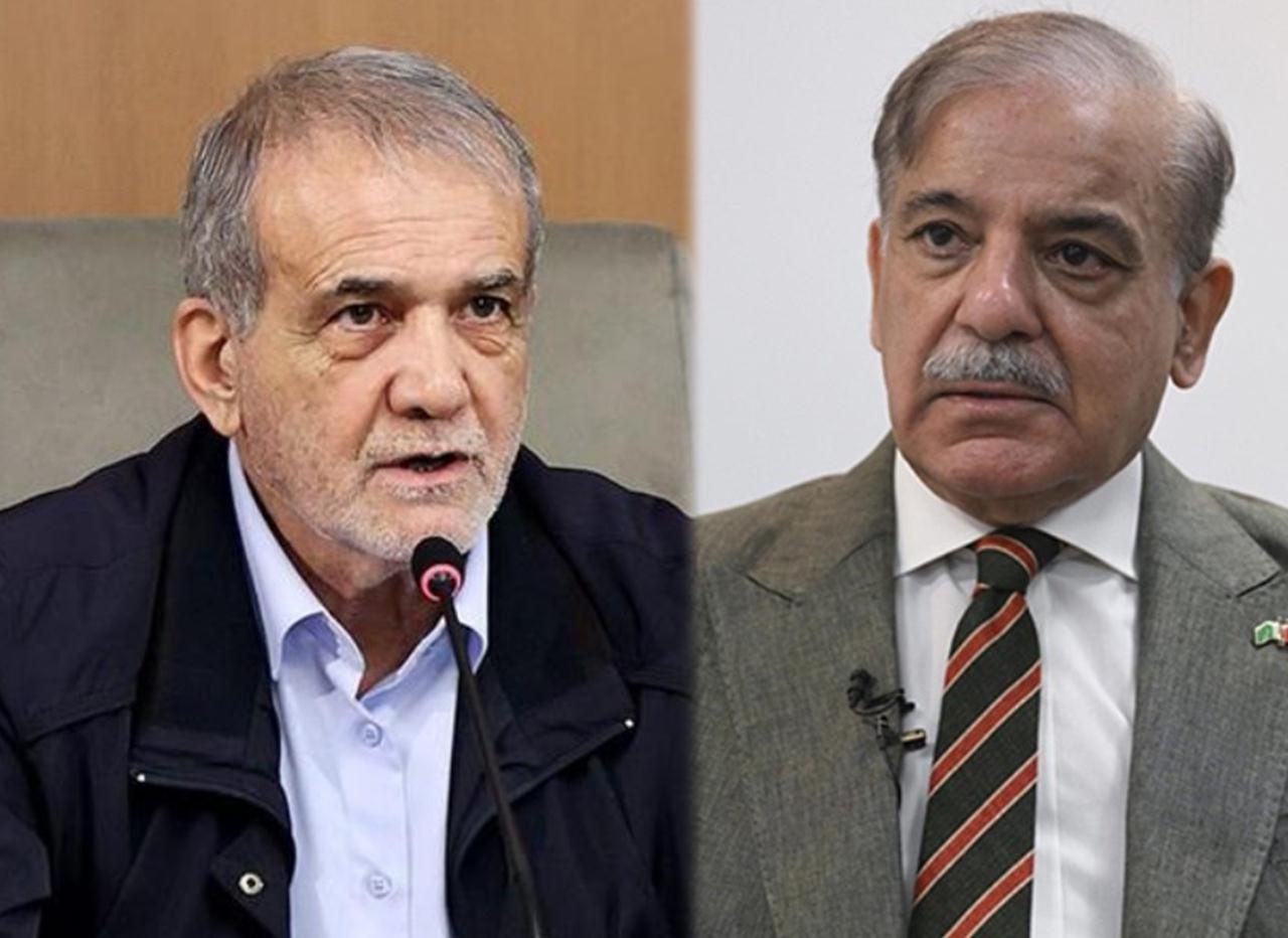 İran Cumhurbaşkanı Mesud Pezeşkiyan ve Pakistan Başbakanı Şehbaz Şerif