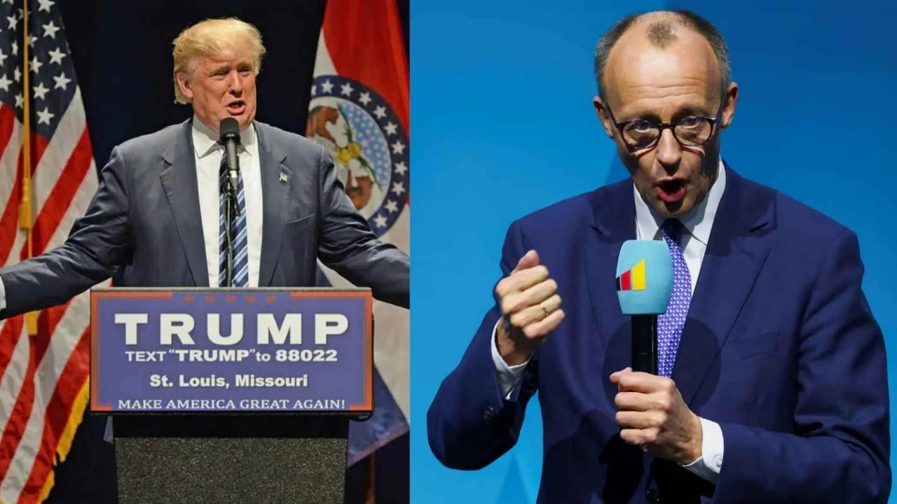 ABD Başkanı Donald Trump ve Almanya Başbakanı Friedrich Merz 