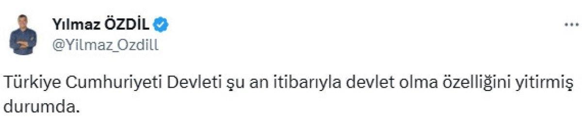 Yılmaz Özdil'in paylaşımı