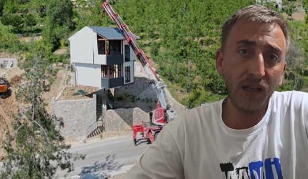 Vinçle taşınan evin sahibi konuştu: 'Amacım hurdacıya satmaktı'