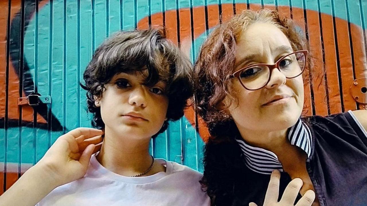 Mattia Ahmet Minguzzi ve annesi