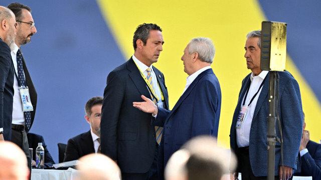 Fenerbahçe Başkanı Ali Koç ve Fenerbahçe'nin Eski Başkanı Aziz Yıldırım