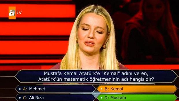 Kim Milyoner Olmak İster programındaki gündeme gelen soru
