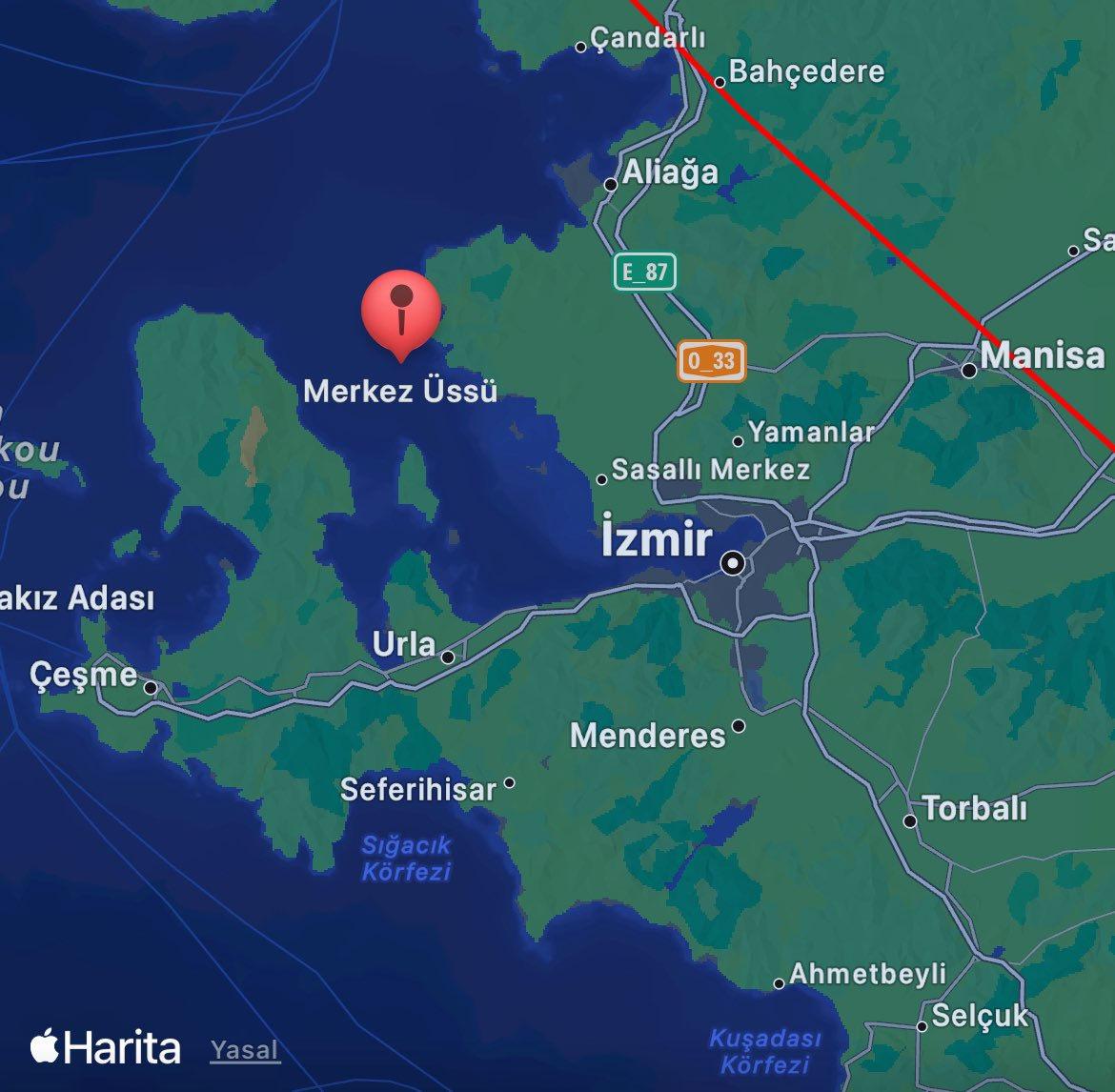 İzmir'de deprem
