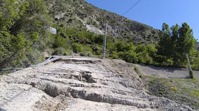 Erzurum'da heyelan