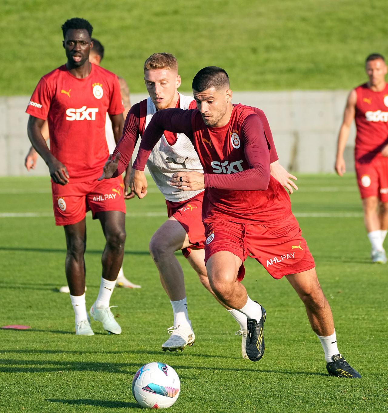 Galatasaray'ın antrenmanından bir görsel.