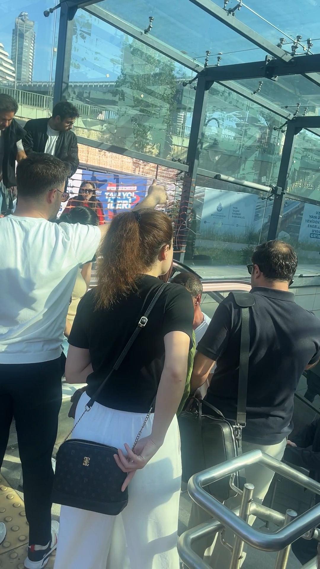 Arızanın olduğu anlarda yaşanan yoğunluktan bir kare