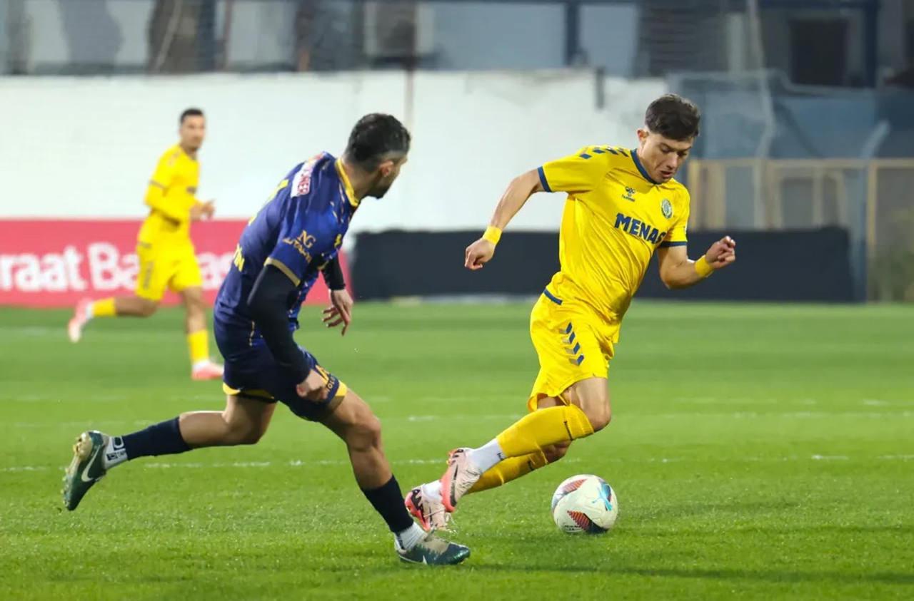 Menemen FK Vanspor karşılaşmasından bir görüntü.