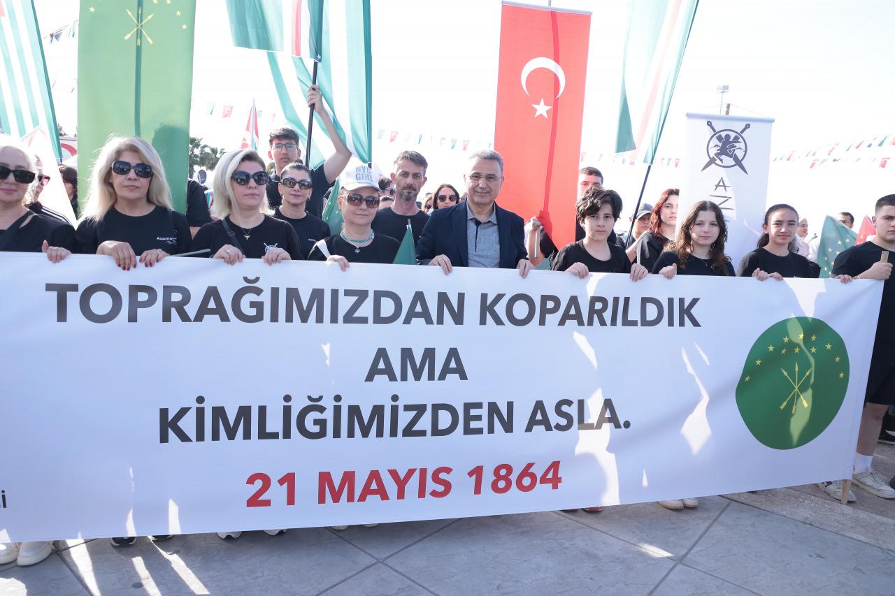 Samsun'da Çerkes Soykırımı ve Sürgünü’nün 161’inci yıl dönümünde hayatını kaybedenler anıldı