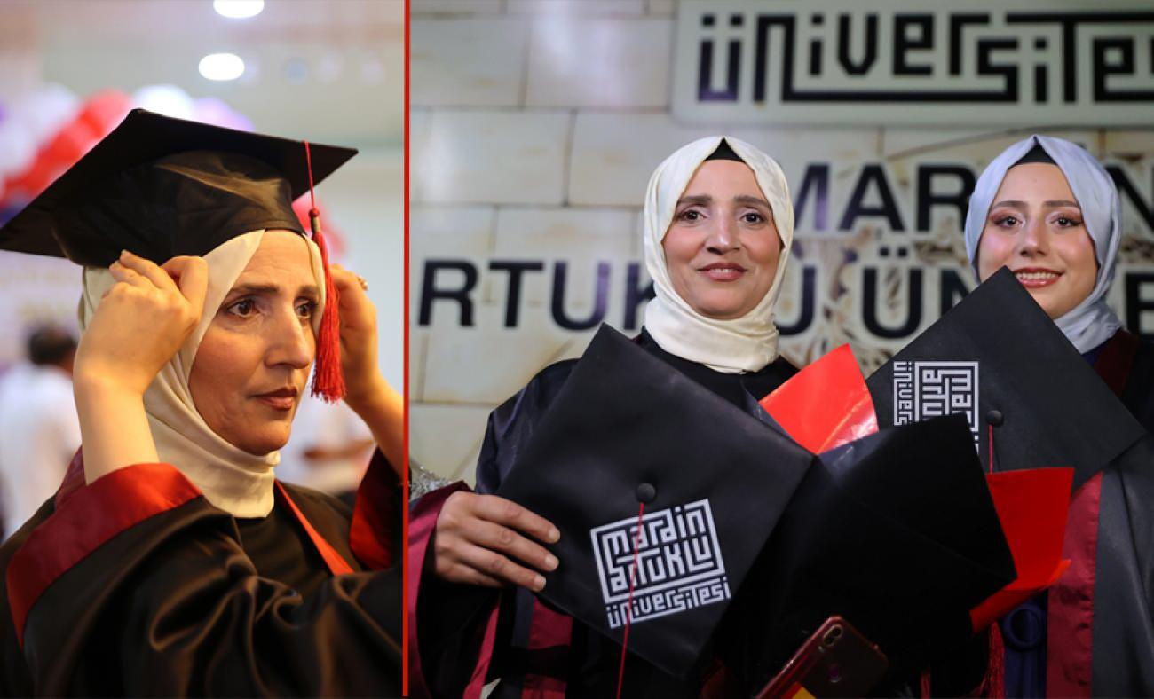 28 mağduru anne kızıyla birlikte mezun oldu: "Okumanın önünde engel olmaması gerekir"