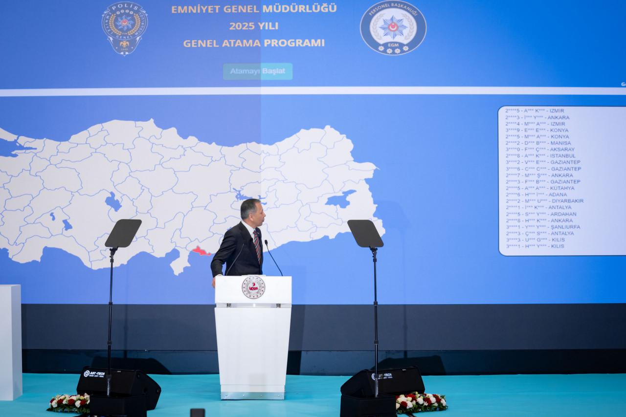 İçişleri Bakanı Yerlikaya, Emniyet Genel Müdürlüğü 2025 Yılı Genel Atama Programı'na katıldı.