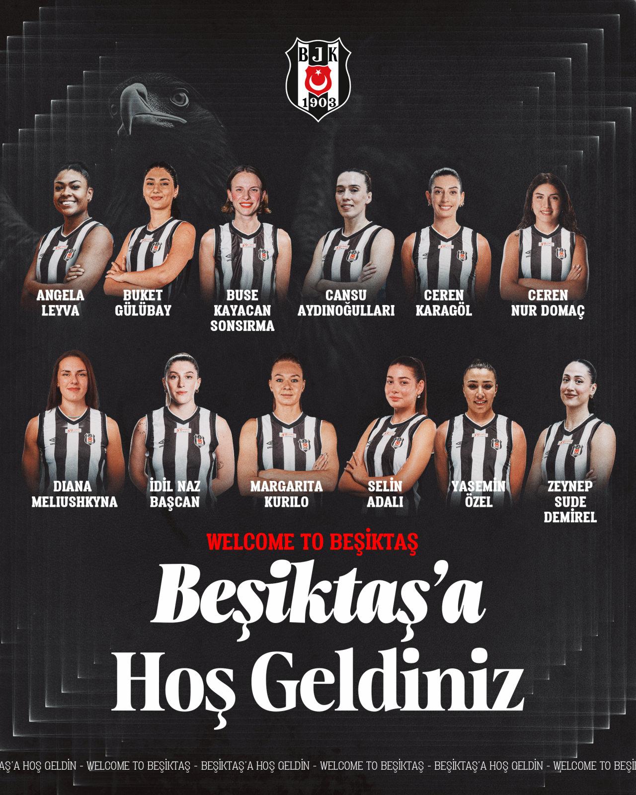 Beşiktaş Kadın Voleybol Takımı'nda 2025-2026 sezonu transfer çalışmaları kapsamında 12 yeni oyuncuyla sözleşme imzalandı.