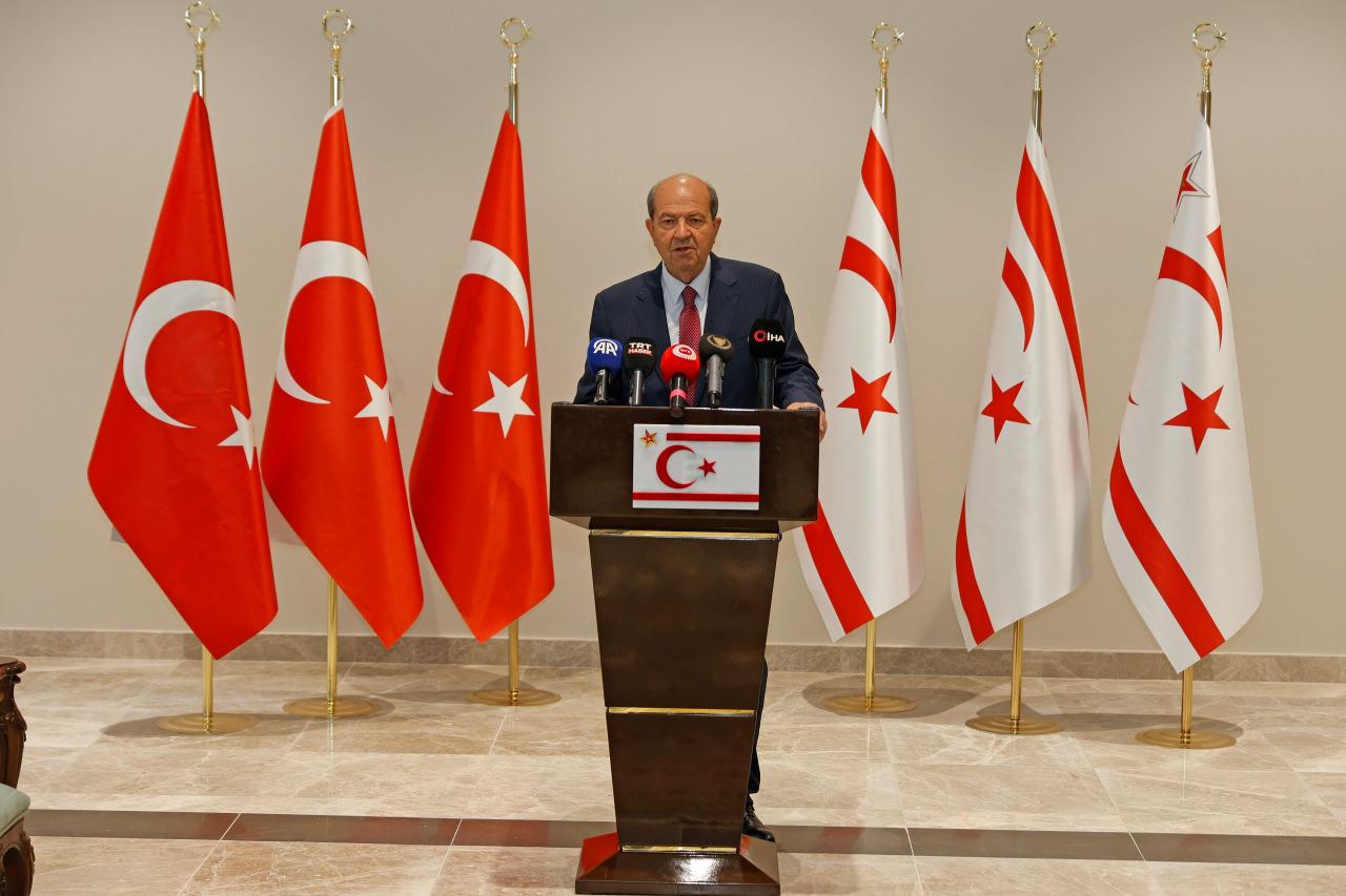 KKTC Cumhurbaşkanı Tatar: "Rumların tehdit ve şantajlarına asla prim vermeyeceğim"