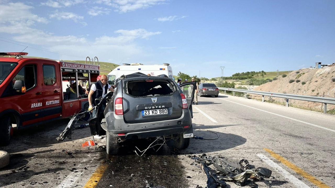 Kazaya karışan otomobilin son hali