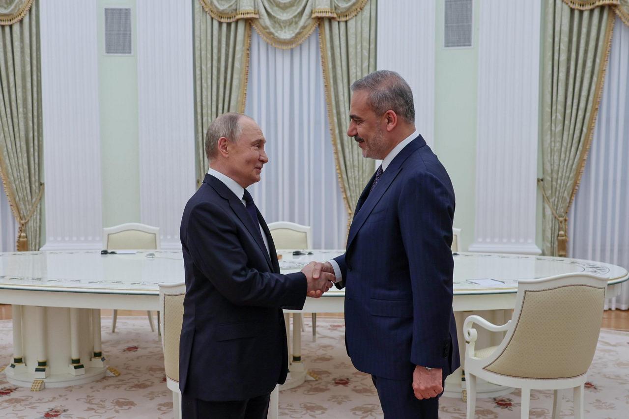 Rusya Devlet Başkanı Vladimir Putin - Dışişleri Bakanı Hakan Fidan