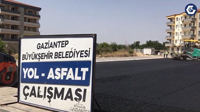 Oğuzeli Hastanesi çevre düzenlemesi ve otopark için asfalt çalışması yapıldı.