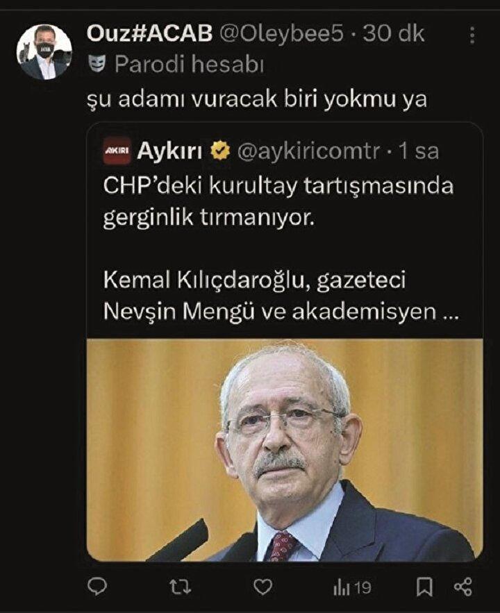 İmamoğlu'nun trolleri zıvanadan çıktı: Kılıçdaroğlu'nun vurulmasını istiyorlar.