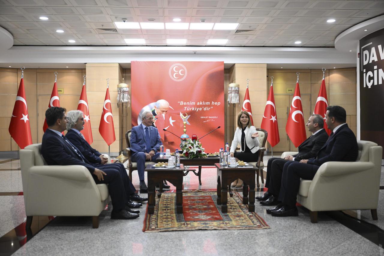 DEM heyetinden MHP'ye bayram ziyareti.