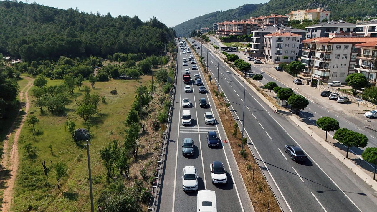 Trafiğin havadan görüntüsü