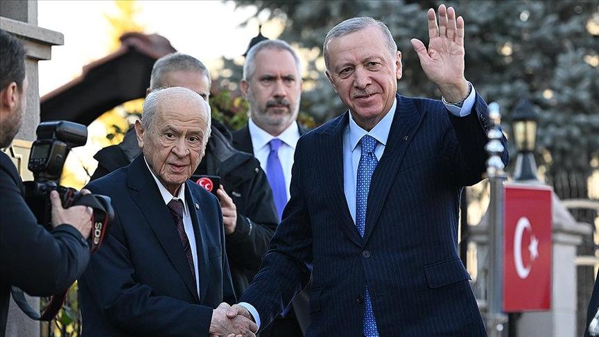 Cumhurbaşkanı Recep Tayyip Erdoğan ve MHP lideri Devlet Bahçeli