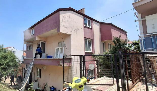 Denizli'de yangın: Kurban keserken evleri yandı