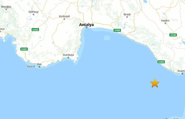 Antalya'da deprem