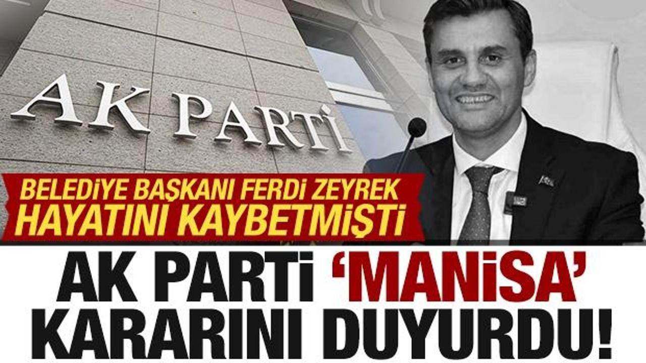 AK Parti, Manisa'da yapılacak seçimlerde aday çıkarmadı