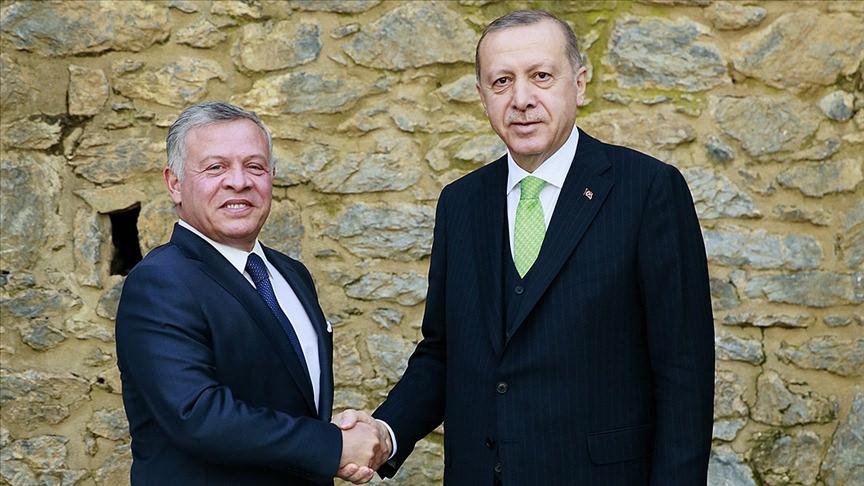 Cumhurbaşkanı Erdoğan ve Ürdün Kralı 2. Abdullah