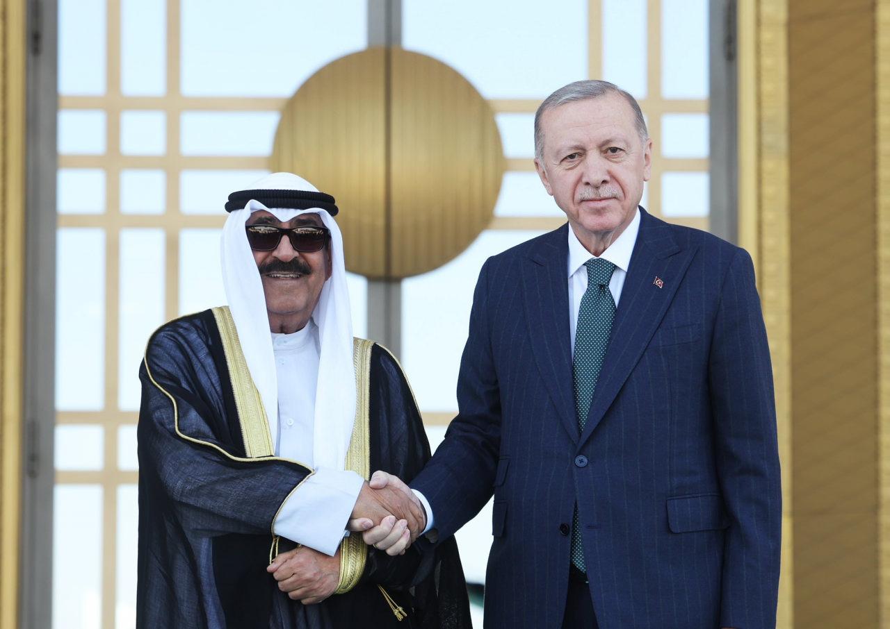 Cumhurbaşkanı Erdoğan-Kuveyt Devlet Emiri El Sabah