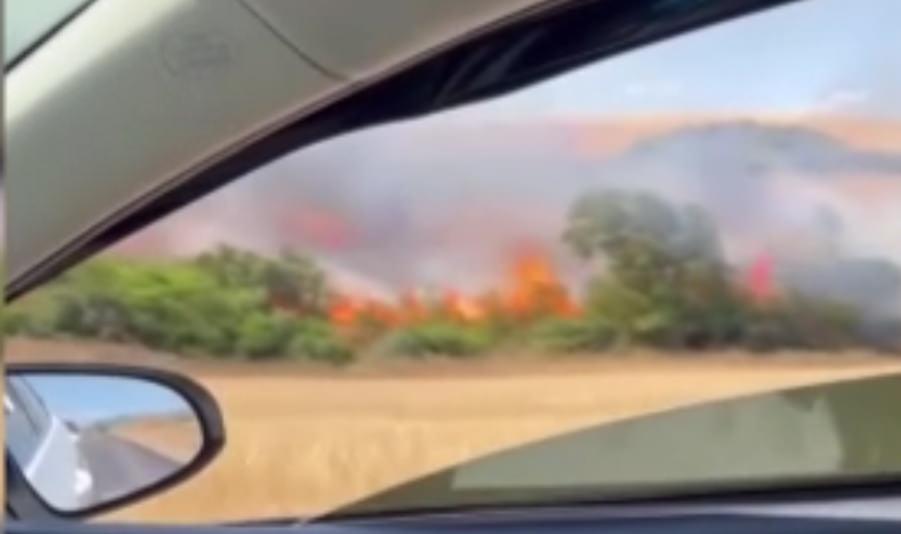 Çanakkale'de yangın