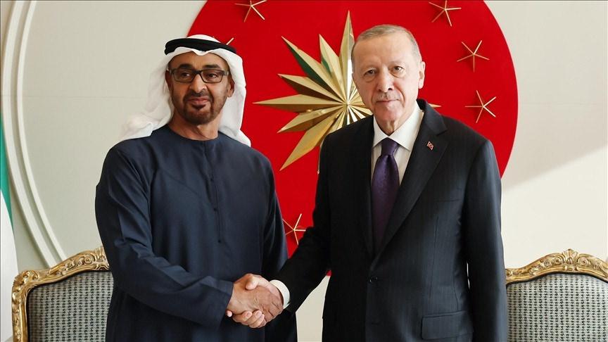 Cumhurbaşkanı Recep Tayyip Erdoğan ve Birleşik Arap Emirlikleri (BAE) Devlet Başkanı Muhammed bin Zayid Al Nahyan 