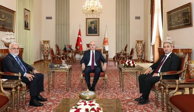 TBMM Başkanı Kurtulmuş, HÜDA PAR Genel Başkanı Yapıcıoğlu'nu kabul etti