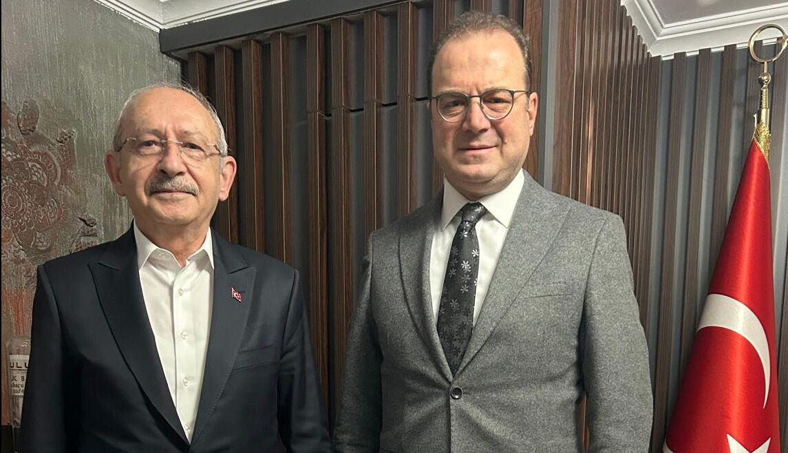 Kemal Kılıçdaroğlu Fatih Atik görüşmesinden kare